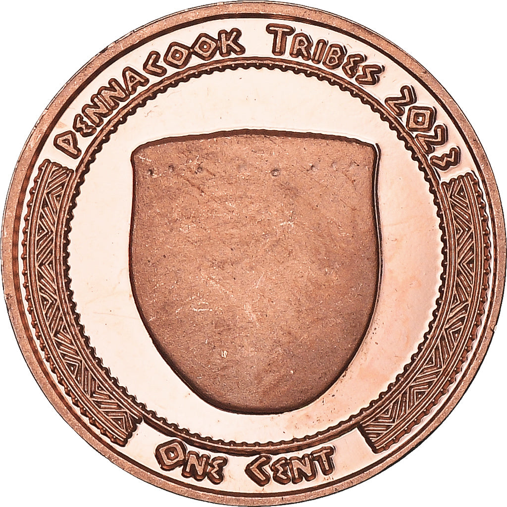 Moeda, Estados Unidos da América, Cent, 2023, Tribus des Amérindiens.Pennacook