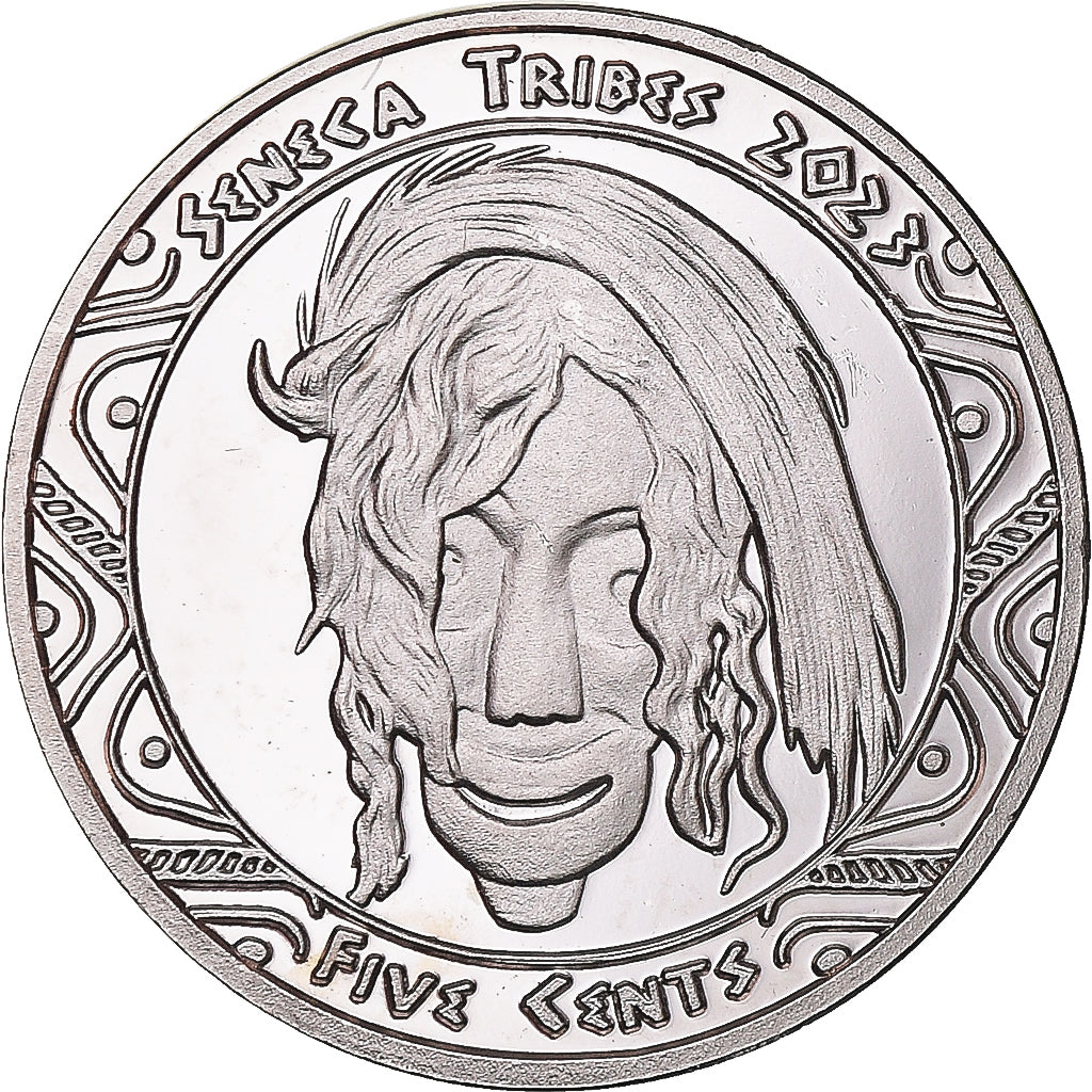 Moeda, Estados Unidos da América, 5 Cents, 2023, Tribus des Amérindiens.Seneca
