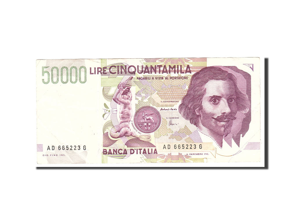 Banknote, Italy, 50,000 Lire, 1992, 1992-05-27, KM:116c, VF(20-25)