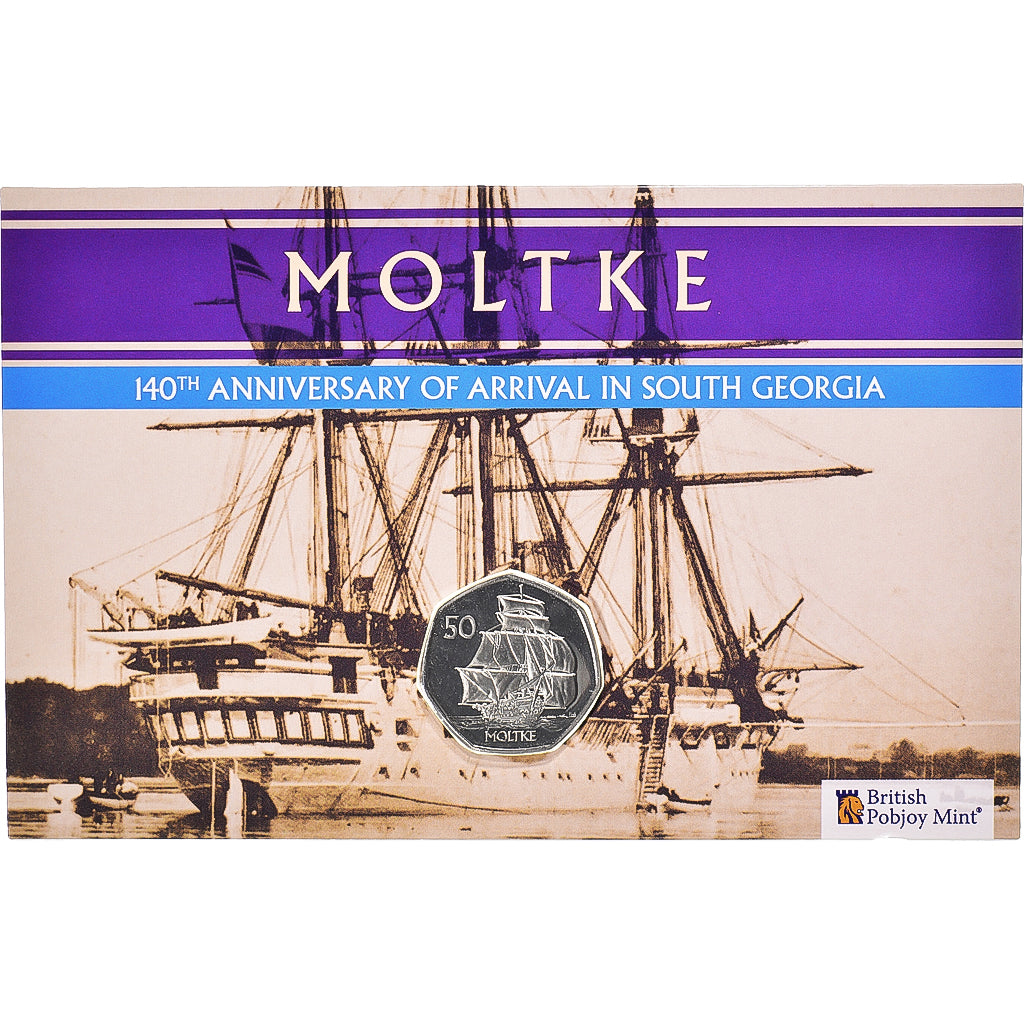 Moneda, Islas Georgias del Sur y Sandwich del Sur, 50 Pence, 2022, Pobjoy Mint