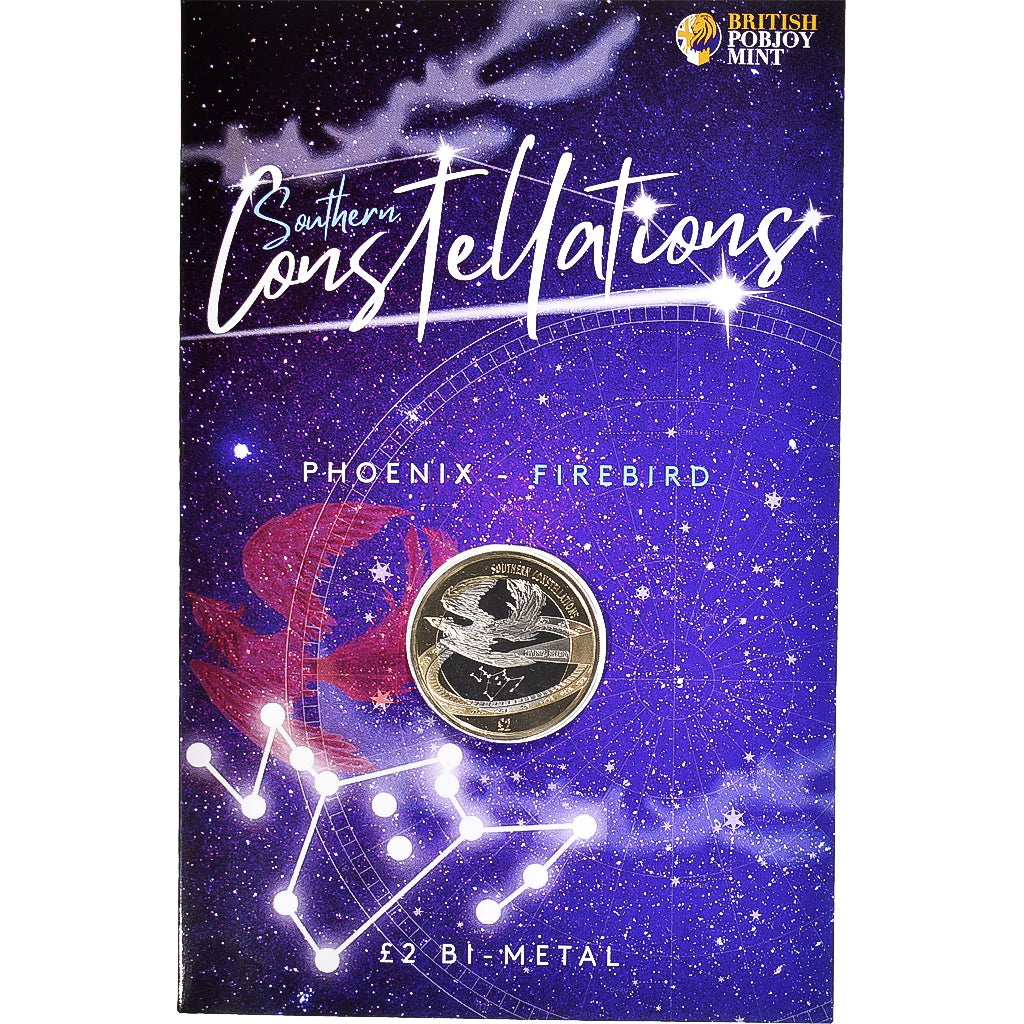 Coin, British Antarctic Territory, 2 Pounds, 2022, Pobjoy Mint, Constellation du