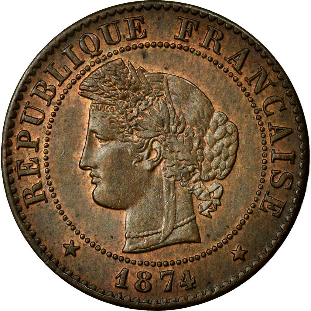 Moneta, Francia, Cérès, Centime, 1874, Paris, SPL-, Bronzo, Gadoury:88