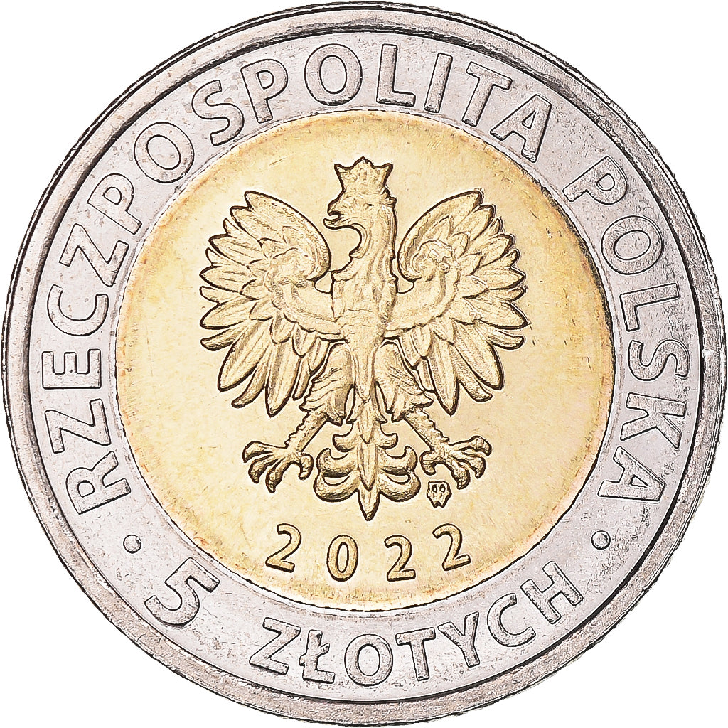 Coin, Poland, 5 Zlotych, 2022, The Former Benedictine Monastery on Święty