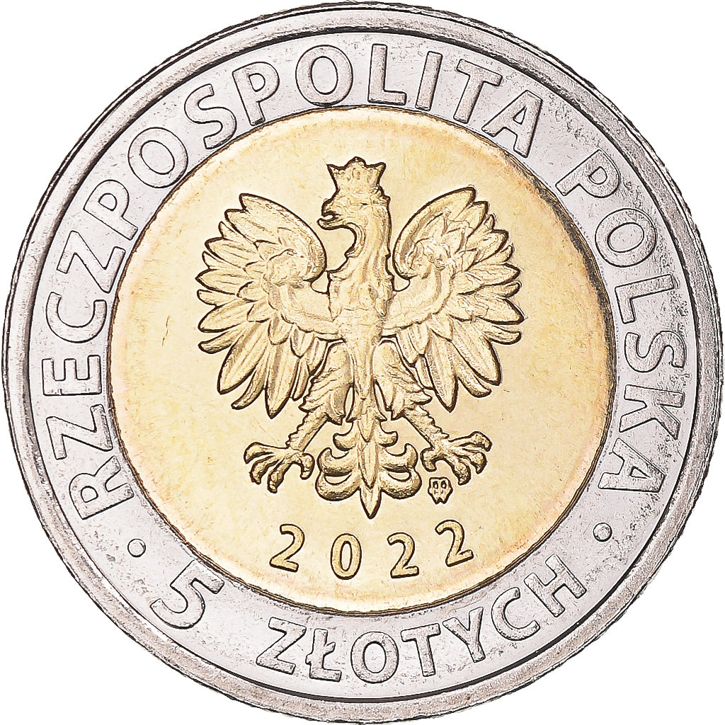 Coin, Poland, 5 Zlotych, 2022, The Former Benedictine Monastery on Święty