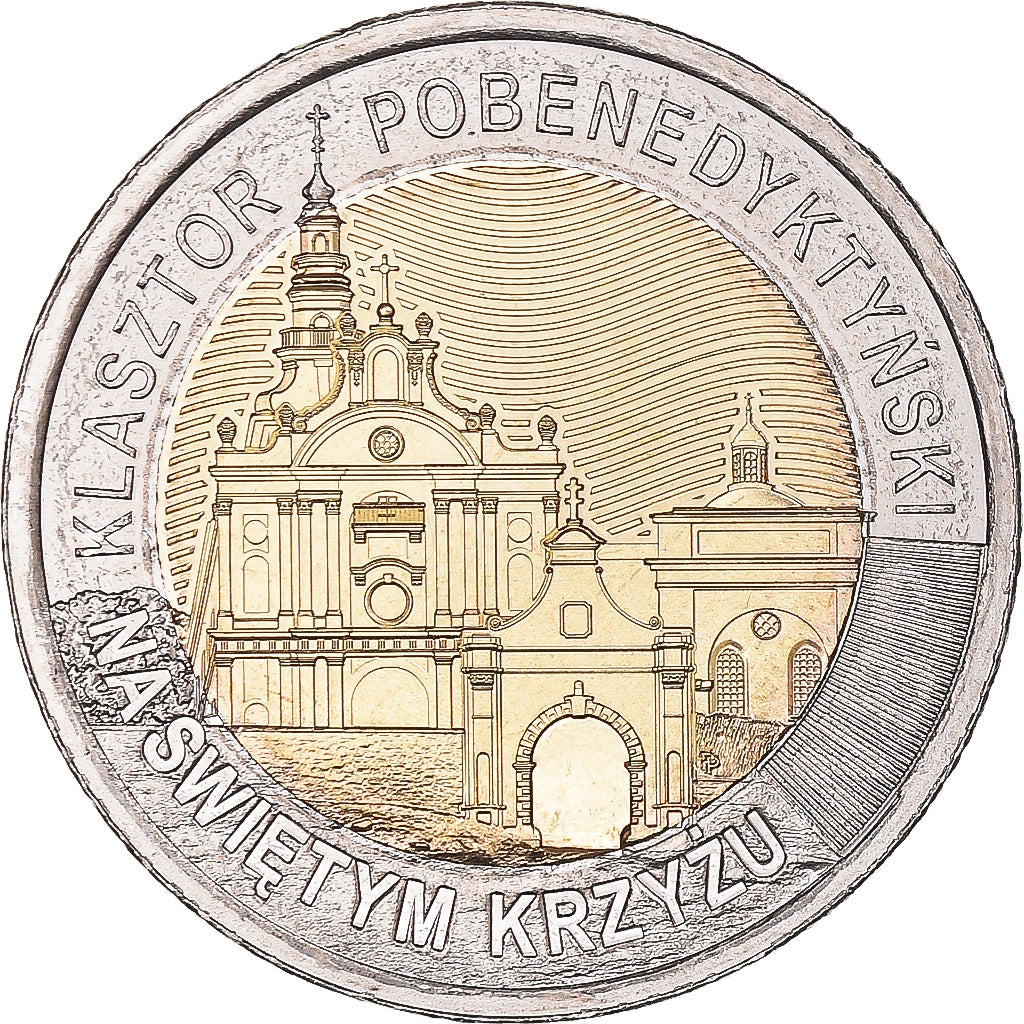 Coin, Poland, 5 Zlotych, 2022, The Former Benedictine Monastery on Święty