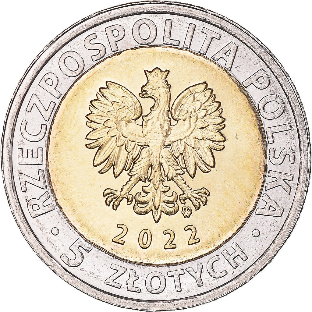 Coin, Poland, 5 Zlotych, 2022, The Former Benedictine Monastery on Święty
