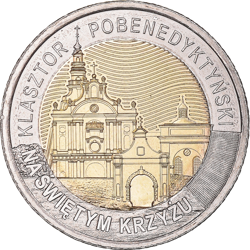 Moneta, Polonia, 5 Zlotych, 2022, The Former Benedictine Monastery on Święty