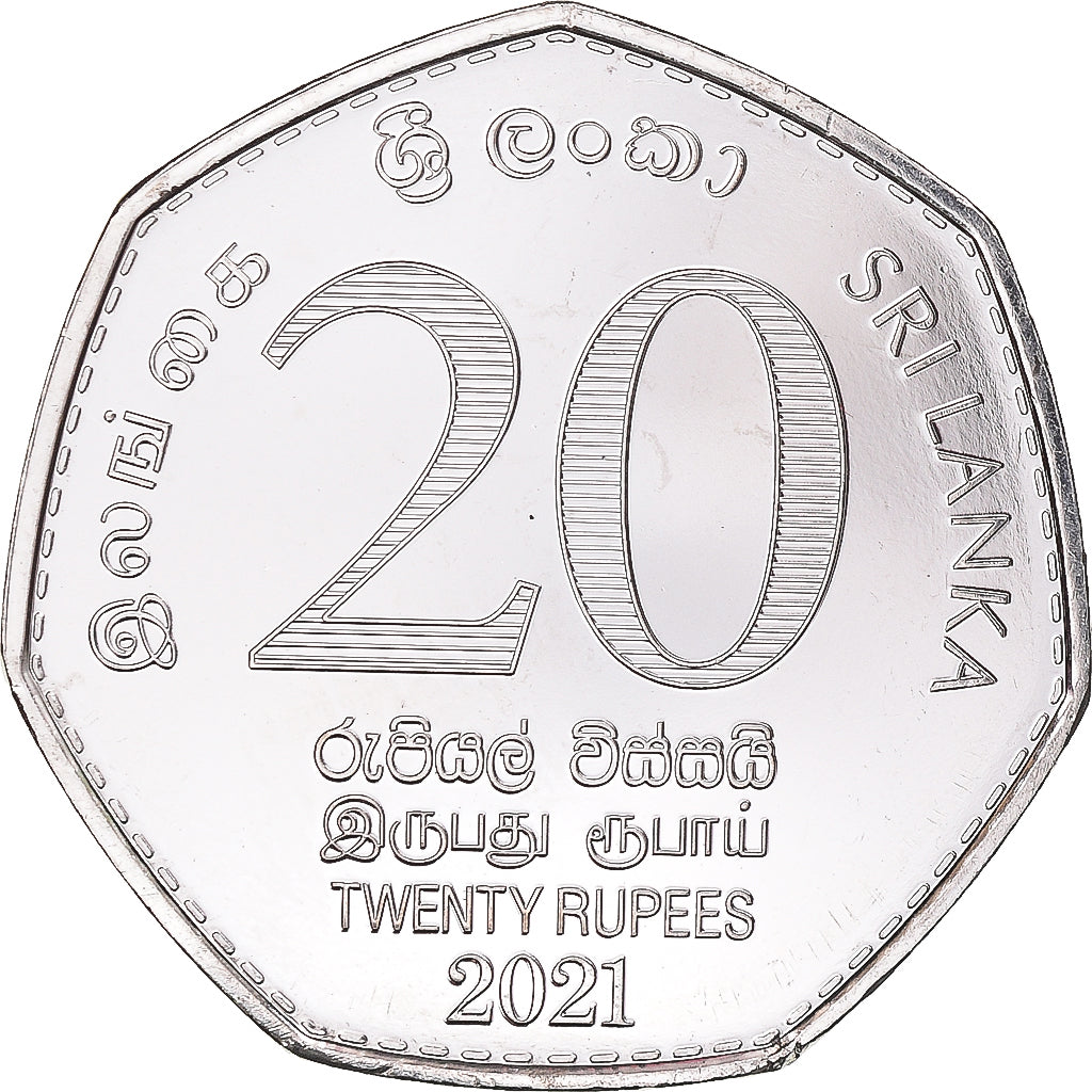 Coin, Sri Lanka, 20 Rupees, 2021, 150th Anniversary of Census of Population and