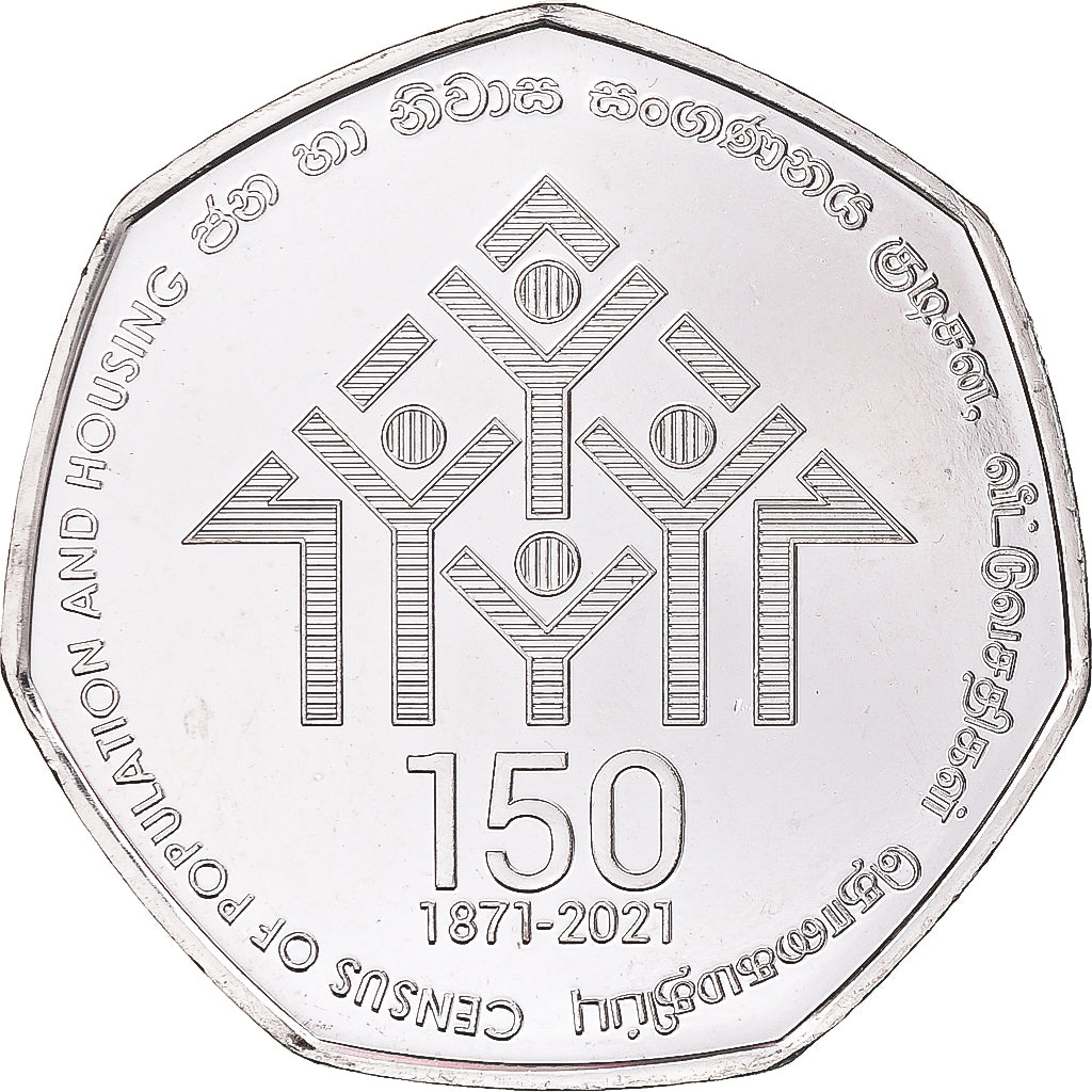 Monnaie, Sri Lanka, 20 Rupees, 2021, 150th Anniversary of Census of Population