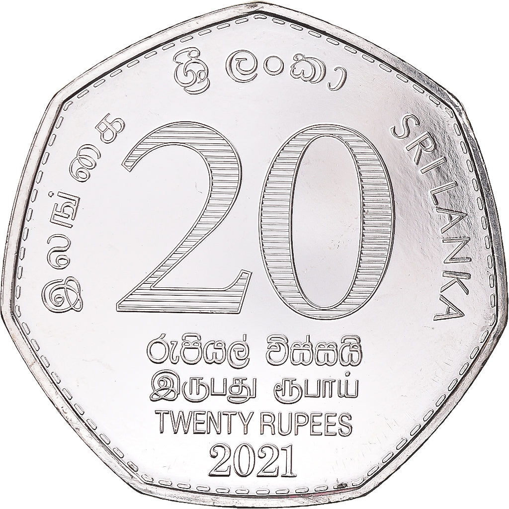 Monnaie, Sri Lanka, 20 Rupees, 2021, 150th Anniversary of Census of Population