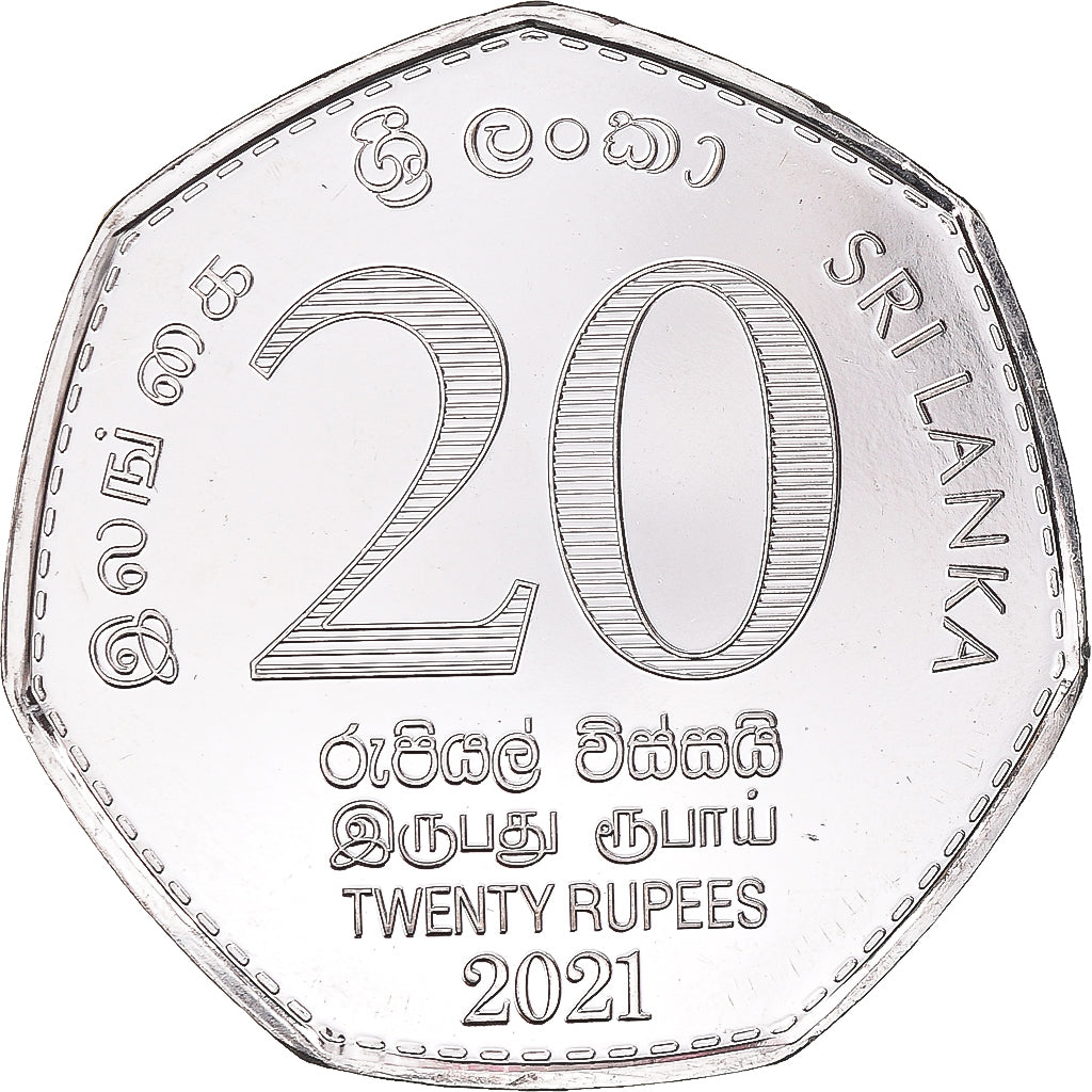 Coin, Sri Lanka, 20 Rupees, 2021, 150th Anniversary of Census of Population and