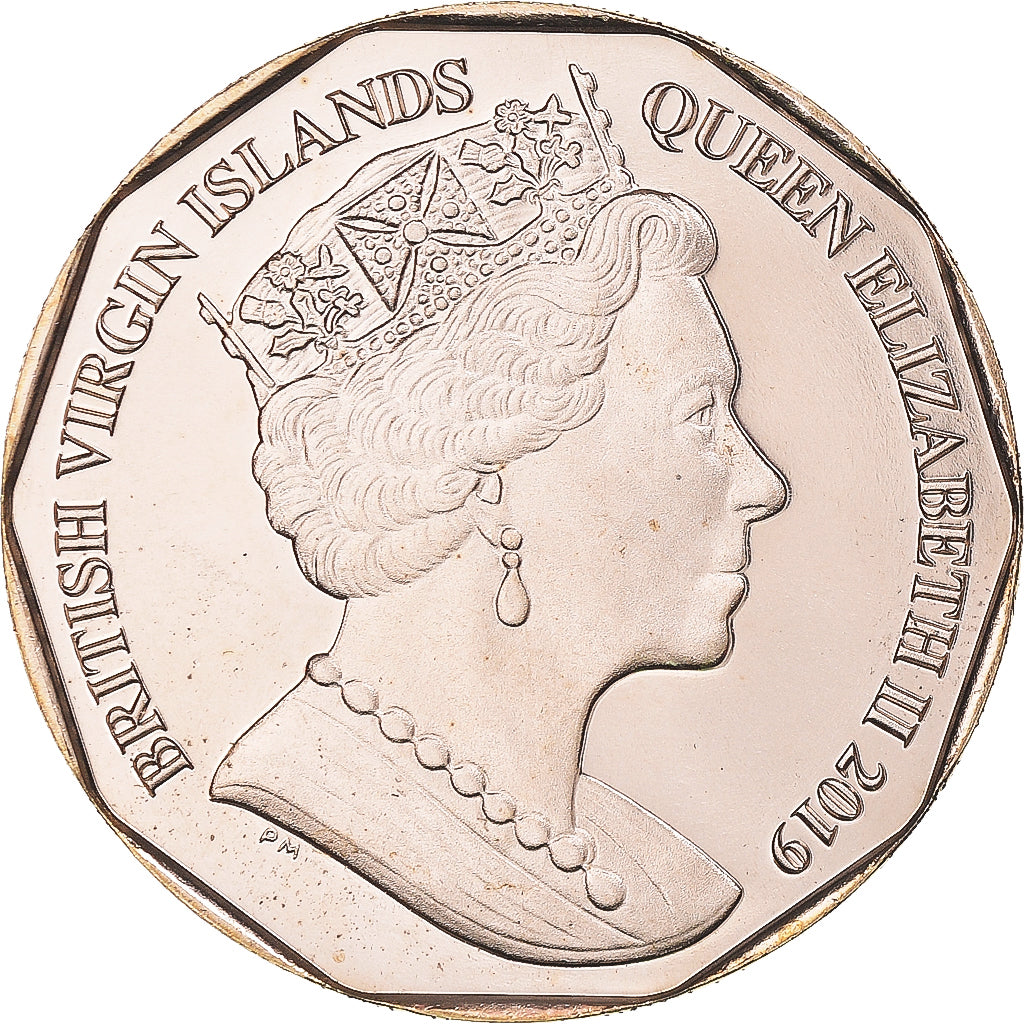 Coin, BRITISH VIRGIN ISLANDS, 1 Dollar, 2019, Coloured Andean Flamingo.FDC