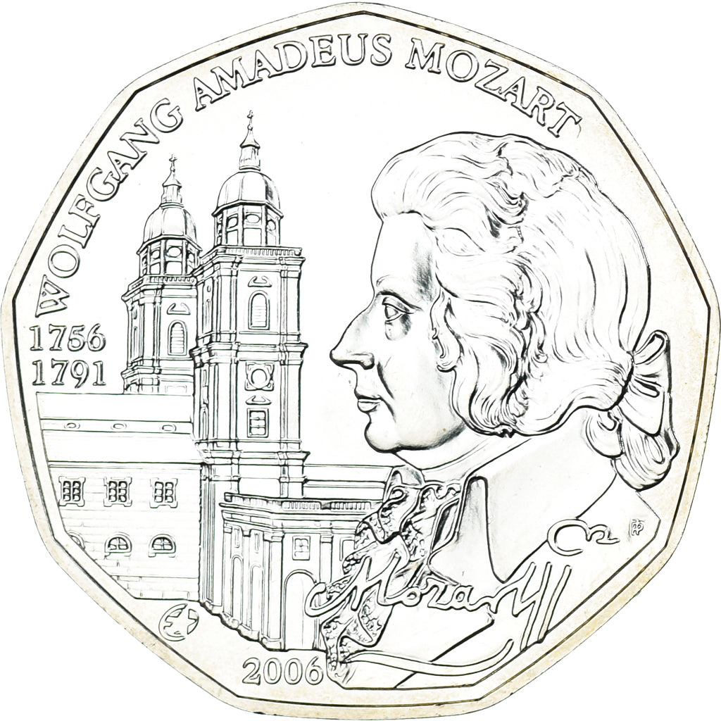 Austria, 5 Euro, Mozart, 2006, Vienna, MS(65-70), Silver, KM:3131