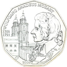 Austria, 5 Euro, Mozart, 2006, Vienna, MS(65-70), Silver, KM:3131