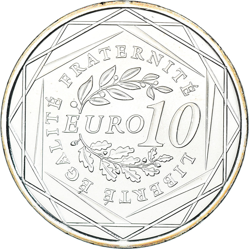 France, 10 Euro, 2009, Paris, MS(65-70), Silver, KM:1580