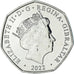 Moneda, Gibraltar, 50 Pence, 2022, Christmas, SC, Cupronickel