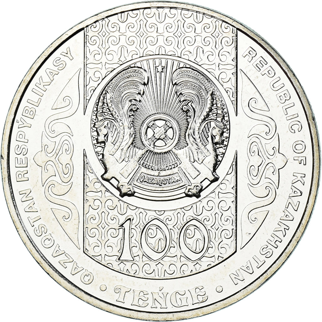 Moeda, Cazaquistão, 100 Tenge, 2020, Kazakhstan Mint, Sündet toi -