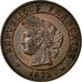 Coin, France, Cérès, Centime, 1875, Paris, AU(55-58), Bronze, Gadoury:88