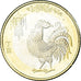 Monnaie, Chine, 10 Yüan, 2017, Année du Coq, SPL, Bi-Métallique: centre