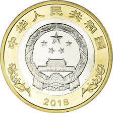 Coin, China, 10 Yüan, 2018, 40th Anniversary of China's Reform and Opening Up
