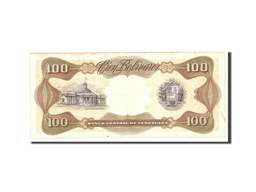 Banknote, Venezuela, 100 Bolivares, 1998, 1998-10-13, KM:66g, VF(30-35)