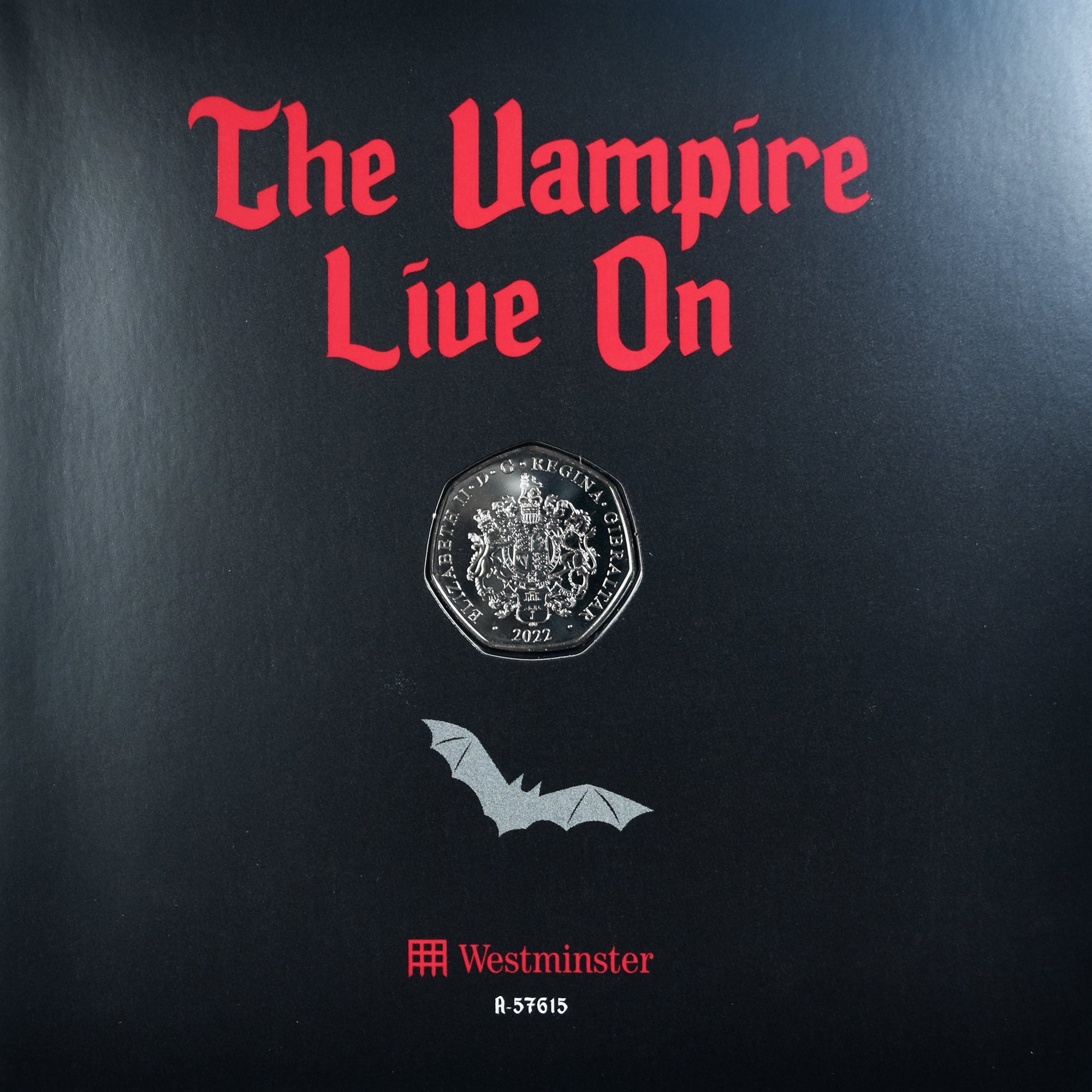 Coin, Gibraltar, Set 5 Monnaies.FDC, 2022, DRACULA BU, MS(65-70)