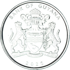 Coin, Guyana, 100 Dollars, 2020, 50 ans de la République.colorized., MS(63)