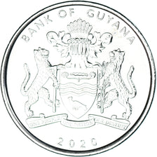 Moneta, Guyana, 100 Dollars, 2020, 50 ans de la République.colorized., SPL