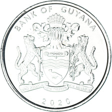 Coin, Guyana, 100 Dollars, 2020, 50 ans de la République.colorized., MS(63)