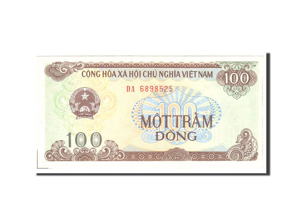 Banconote, Vietnam, 100 D<ox>ng, 1991, KM:105a, Undated, BB+
