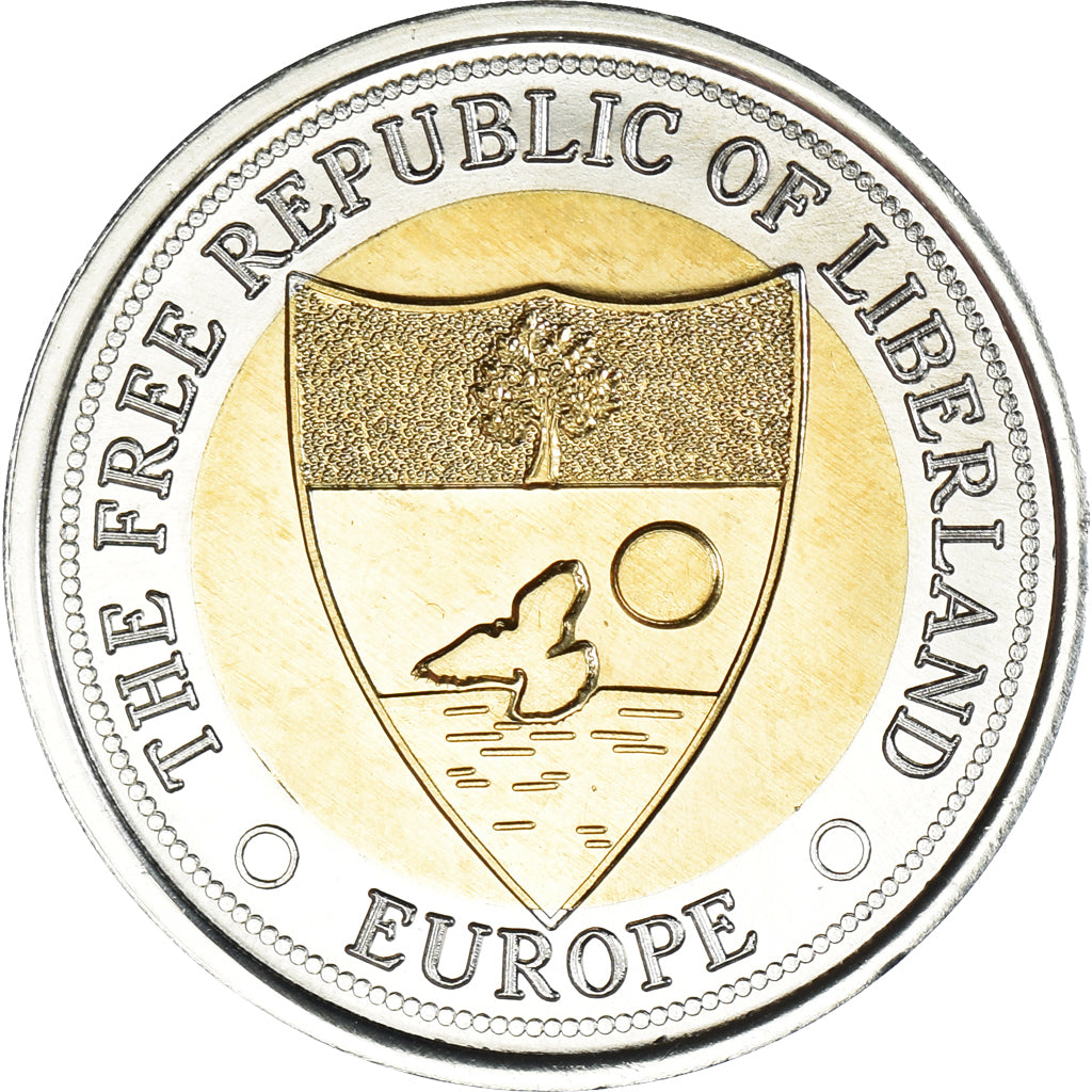 Münze, Eurozone, 10 merits, 2023, LIBERLAND, UNZ, Bi-Metallic