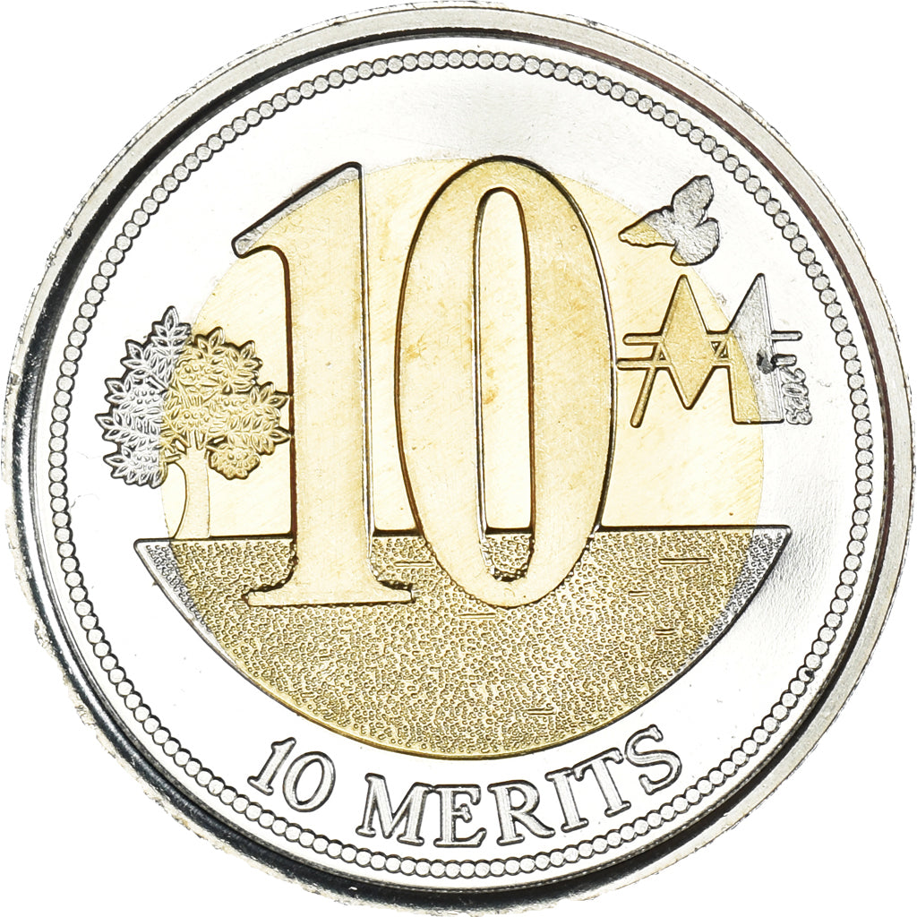 Münze, Eurozone, 10 merits, 2023, LIBERLAND, UNZ, Bi-Metallic