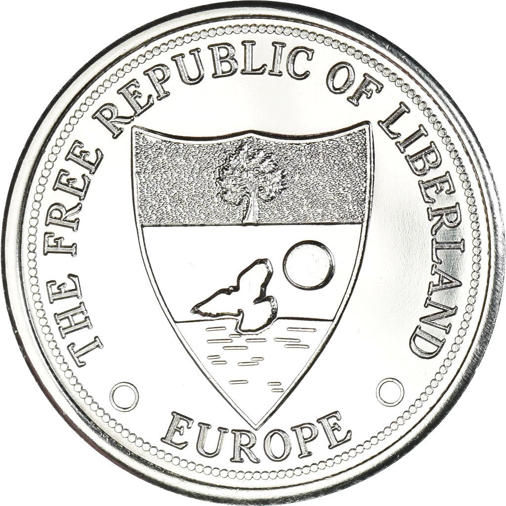 Coin, Eurozone, 5 Merits, 2017, LIBERLAND, MS(63), Nickel