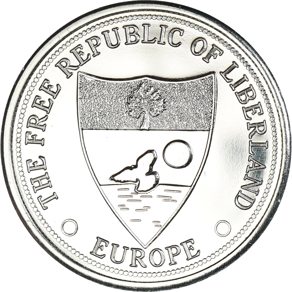 Coin, Eurozone, 5 Merits, 2017, LIBERLAND, MS(63), Nickel