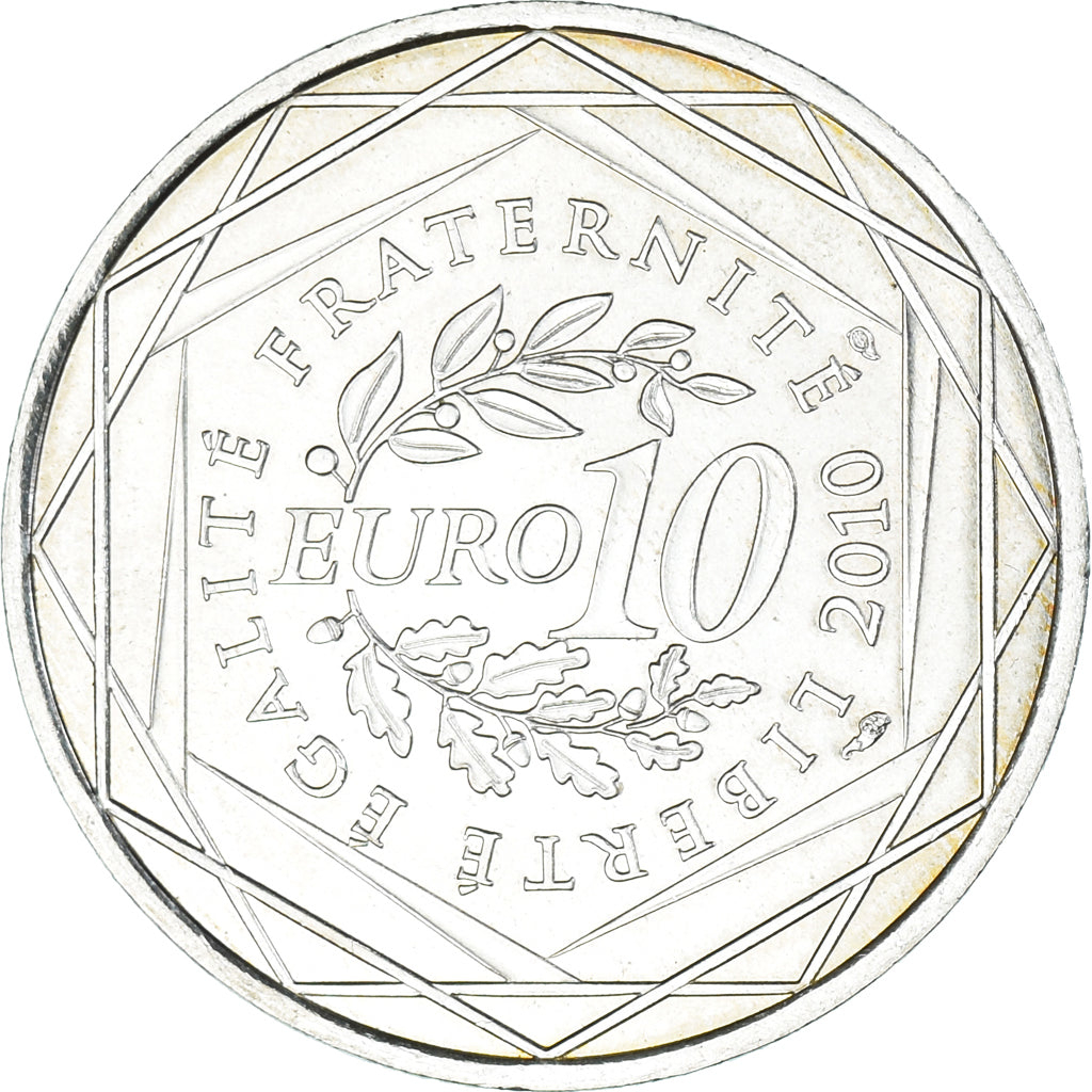 Frankreich, 10 Euro, Bretagne, 2010, Paris, UNZ, Silber, KM:1648