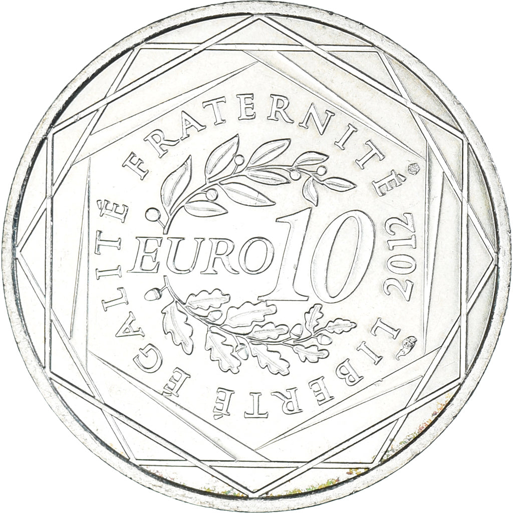 Frankrijk, 10 Euro, Bretagne, 2012, Paris, UNC-, Zilver, KM:1866