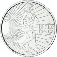France, 10 Euro, 2009, Semeuse, MS(63), Silver, KM:1580