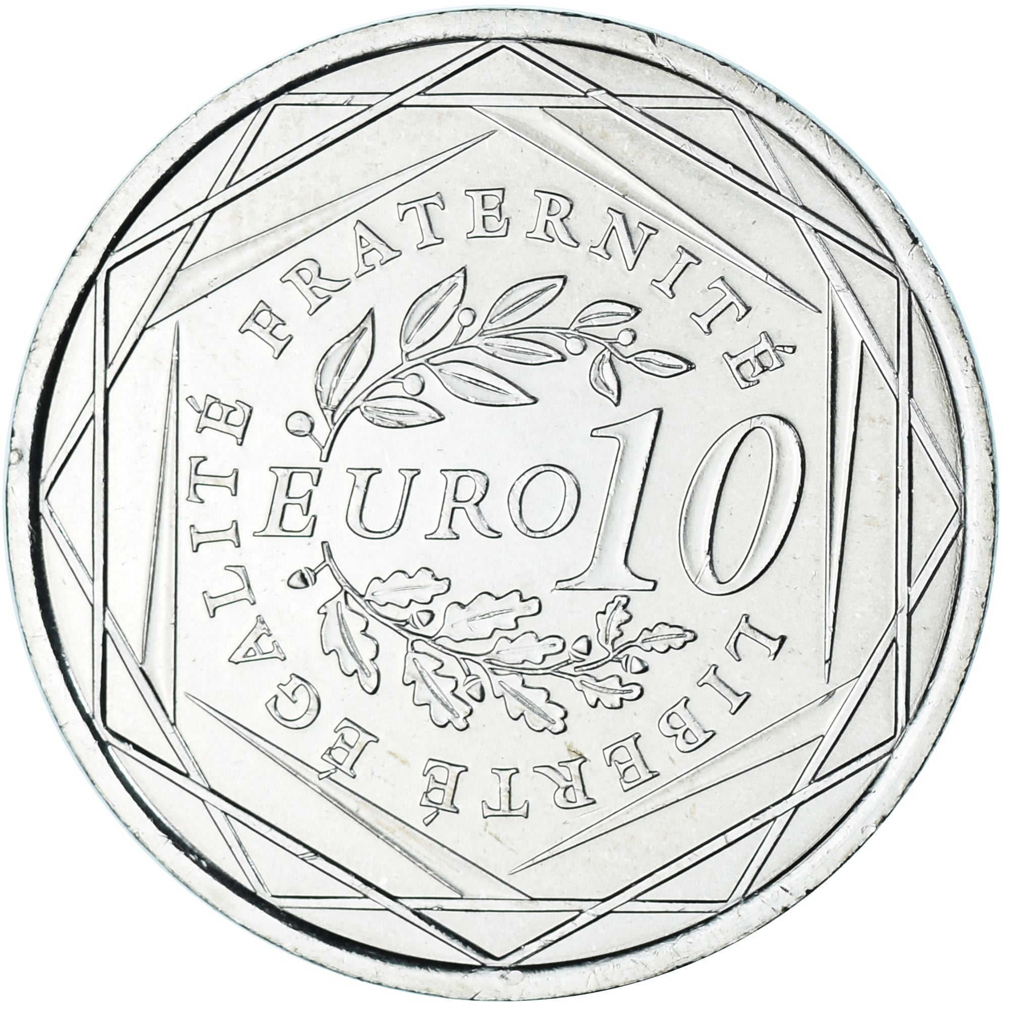 France, 10 Euro, 2009, Semeuse, MS(63), Silver, KM:1580