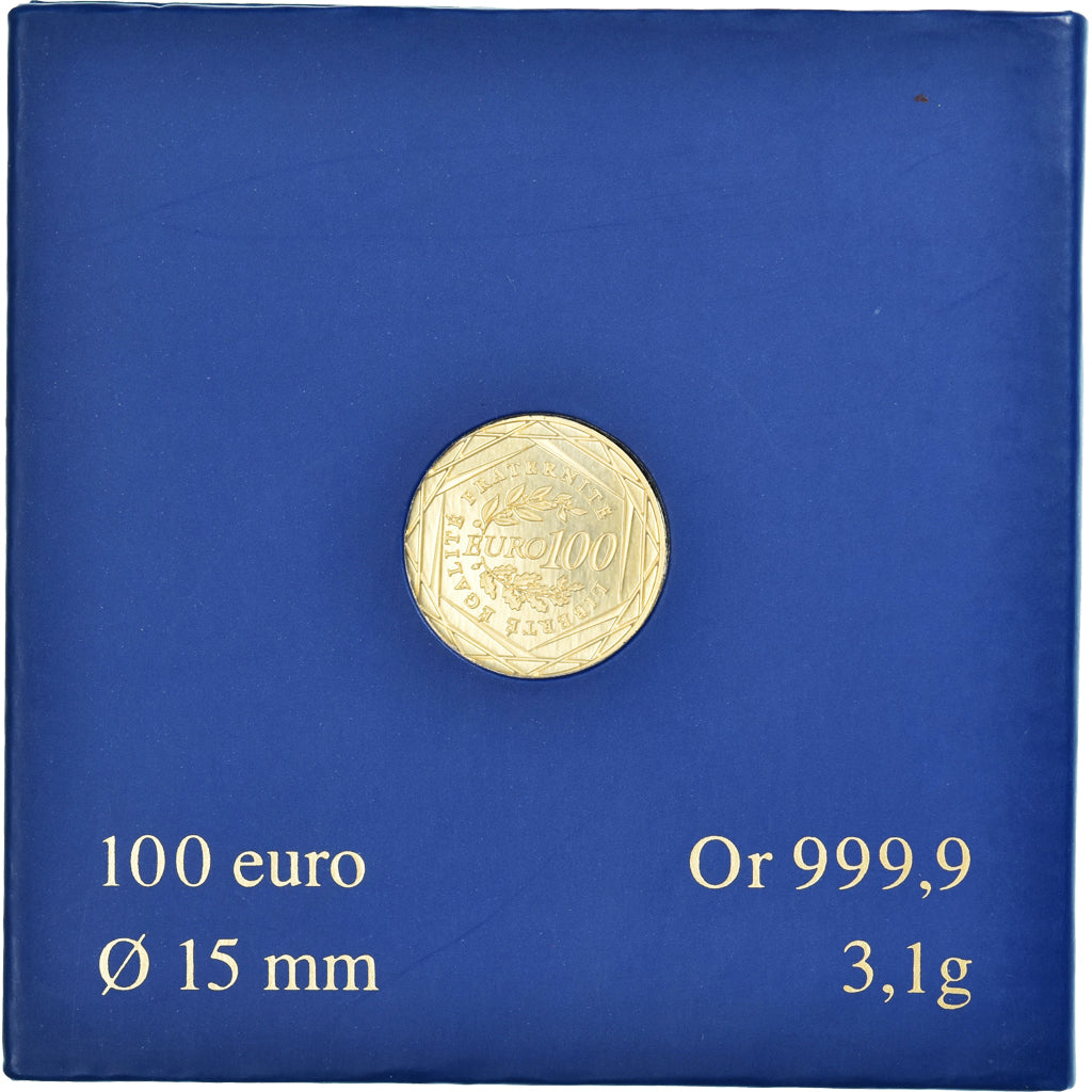France, 100 Euro, Monnaie de Paris, La Semeuse, 2009, Paris, FDC, FDC, Or