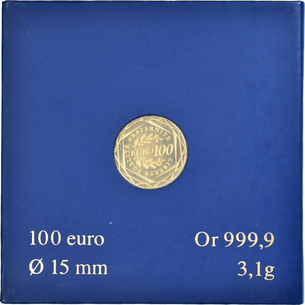 France, 100 Euro, Monnaie de Paris, La Semeuse, 2009, Paris, FDC, MS(65-70)