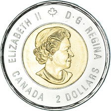 Moeda, Canadá, Découverte de l'insuline, 2 Dollars, 2021, Colorized, MS(63)