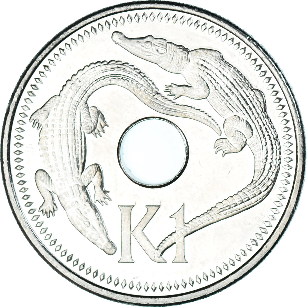 Coin, Papua New Guinea, Kina, 2004, MS(63), Nickel plated steel, KM:6a