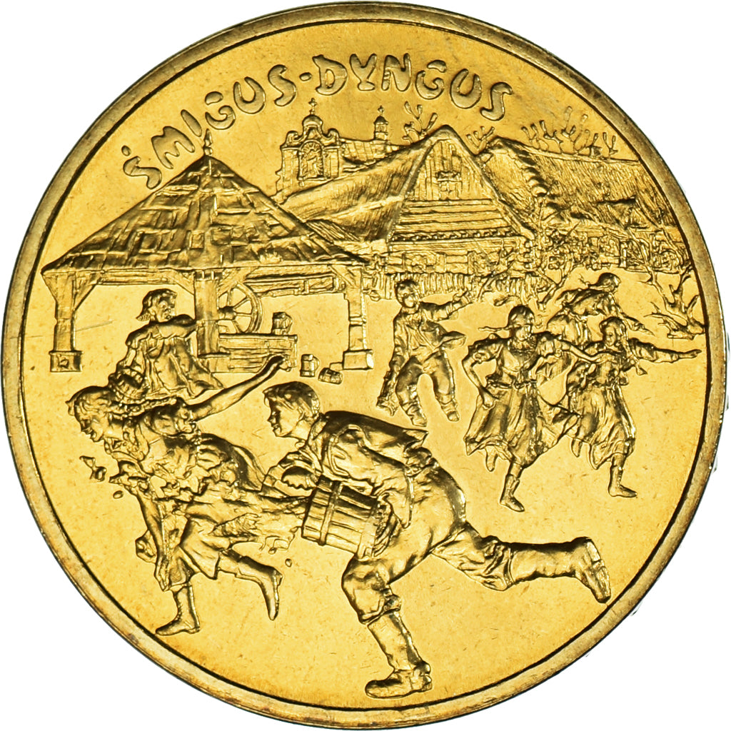 Munten, Polen, 2 Zlote, 2003, Warsaw, Śmigus-dyngus, UNC-, Tin, KM:451