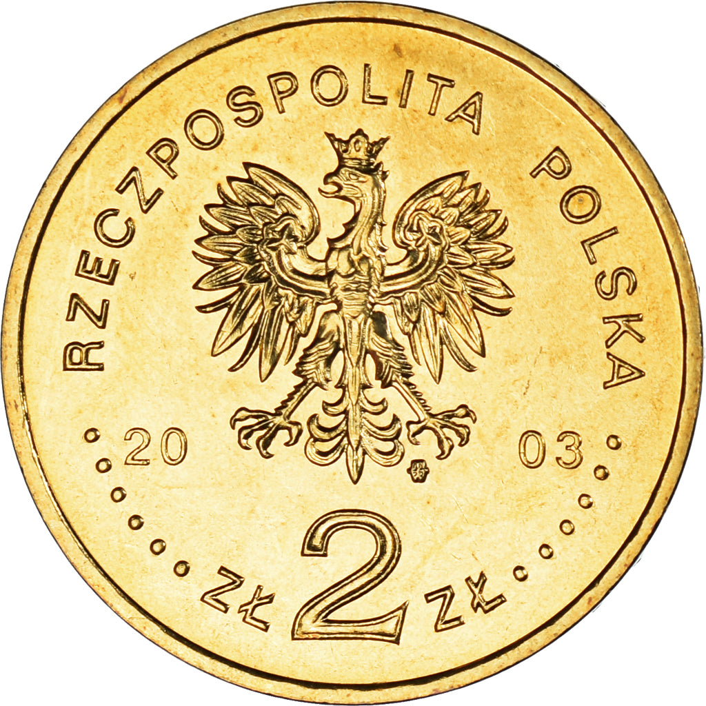 Munten, Polen, 2 Zlote, 2003, Warsaw, UNC-, Tin, KM:473