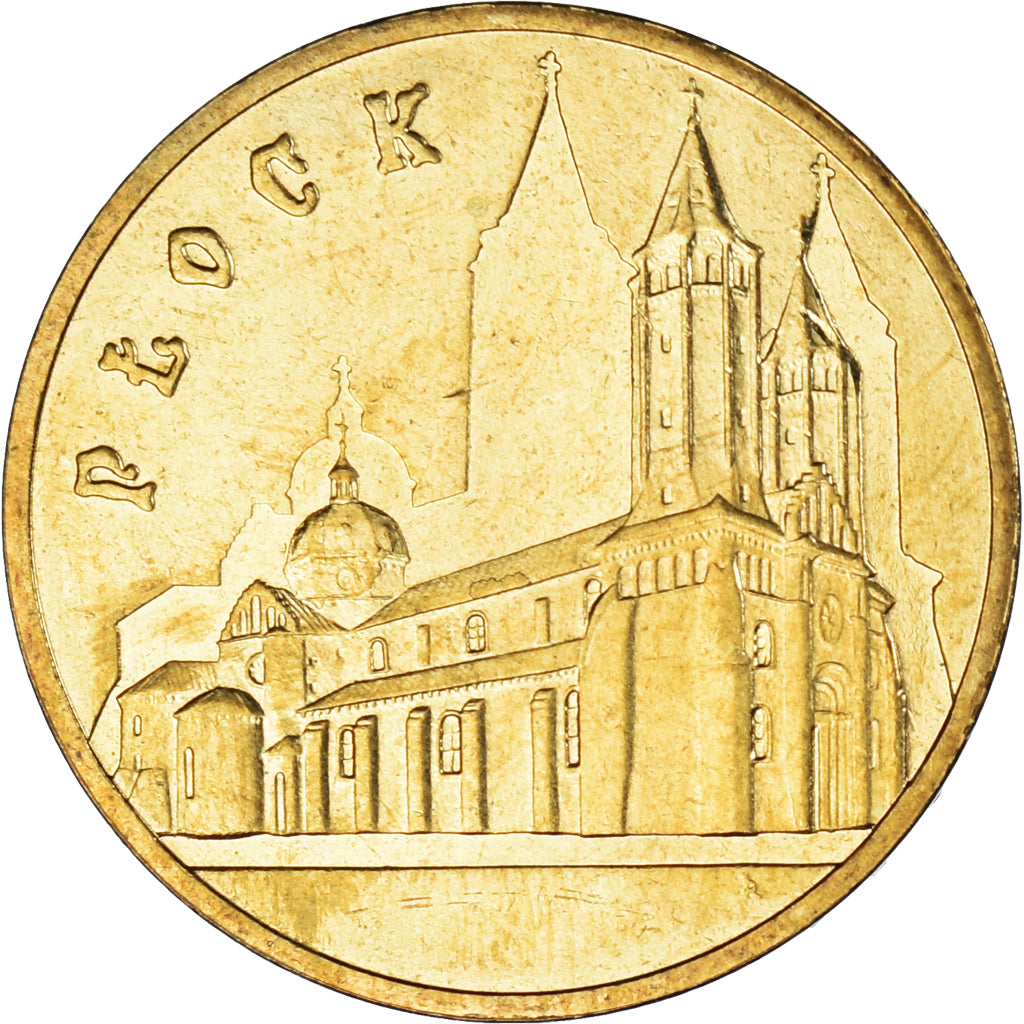 Moneta, Polonia, 2 Zlote, 2007, Warsaw, Plock, SPL, Ottone, KM:617