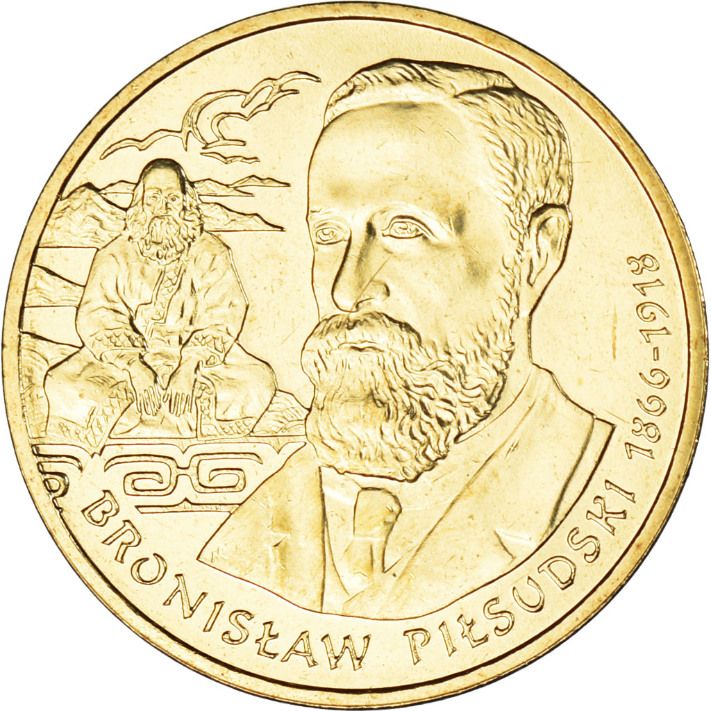 Moneta, Polonia, 2 Zlote, 2008, Warsaw, Bronislaw Pilsudski, SPL, Ottone, KM:648