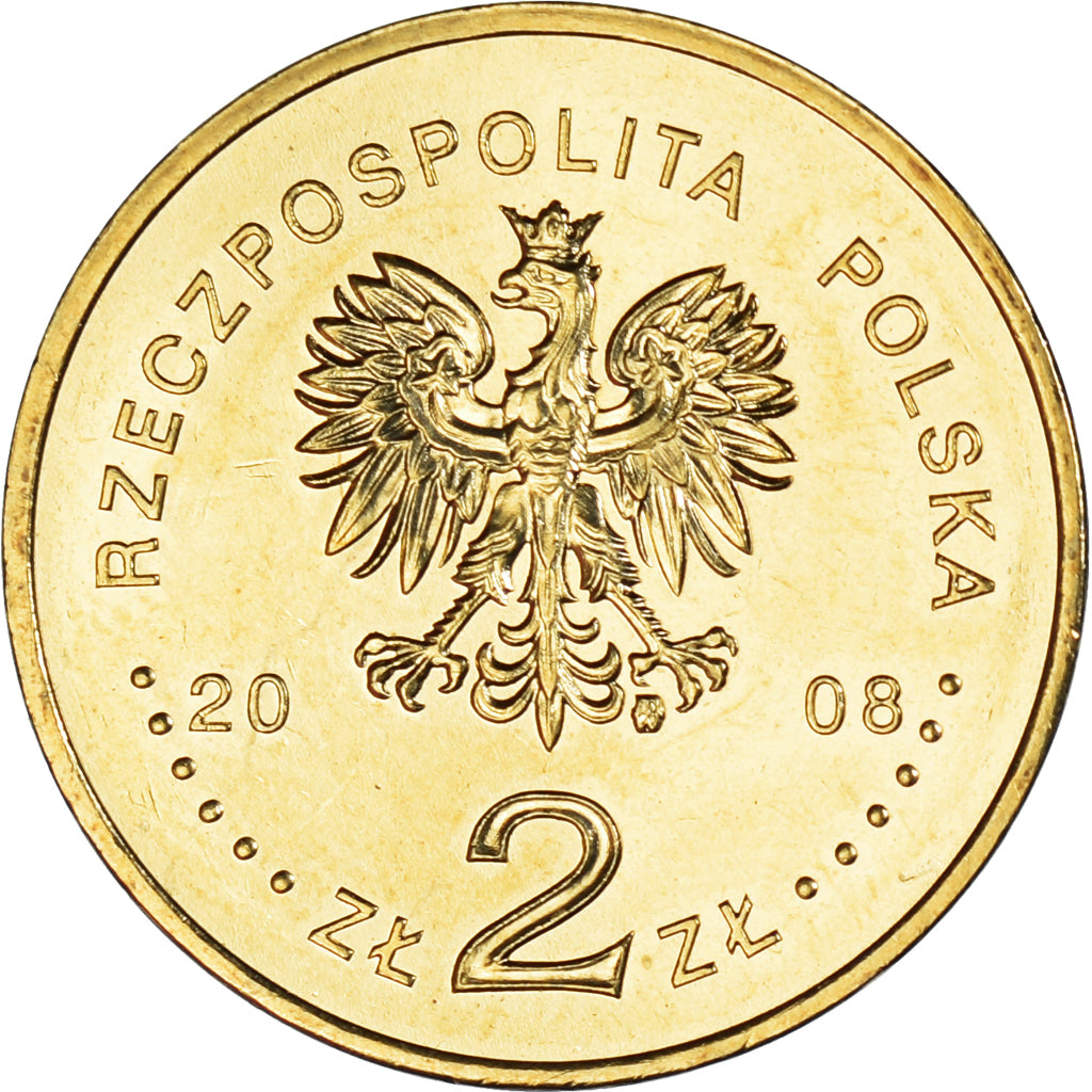 Coin, Poland, 2 Zlote, 2008, Warsaw, Bronislaw Pilsudski, MS(63), Brass, KM:648