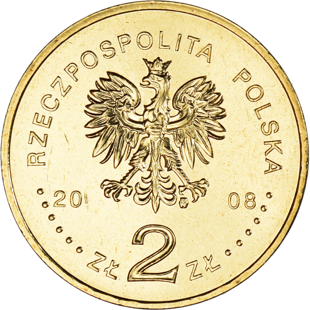 Moeda, Polónia, 2 Zlote, 2008, Warsaw, Bronislaw Pilsudski, MS(63), Latão