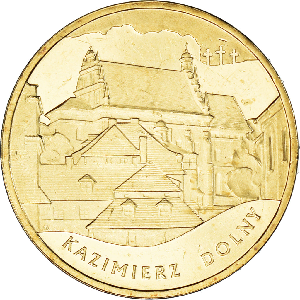 Münze, Polen, 2 Zlote, 2008, Warsaw, Kazimierz Dolny, UNZ, Messing, KM:641