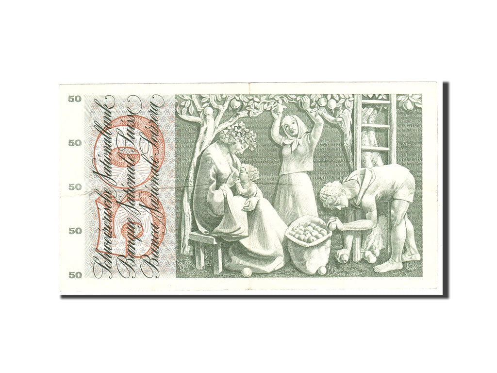 Geldschein, Schweiz, 50 Franken, 1967, 1967-06-30, KM:48g, SS